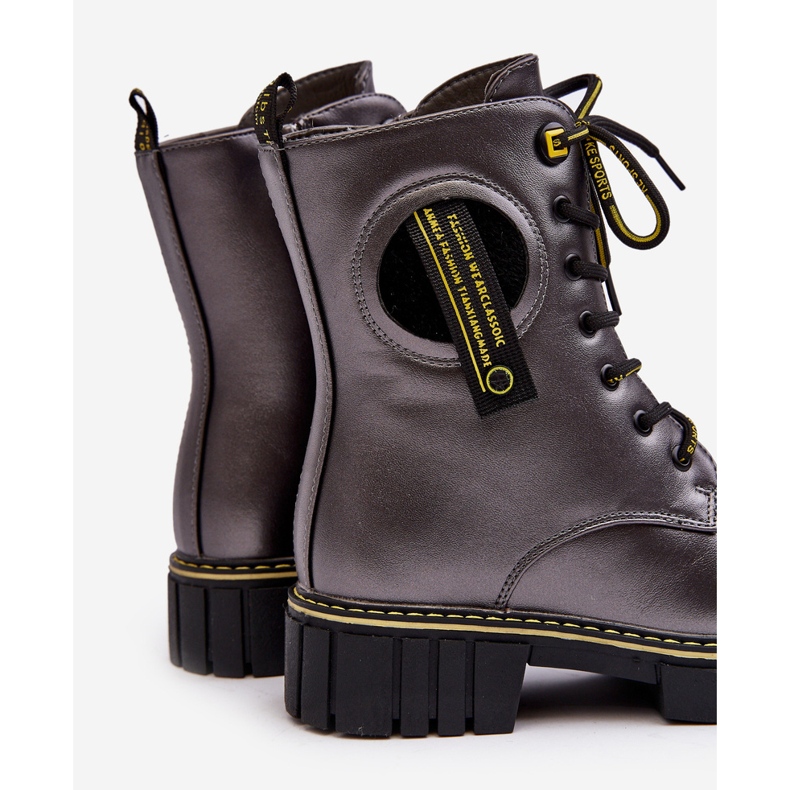 News Isolierte Trapper-Stiefel für Kinder, Grau Iomare 1