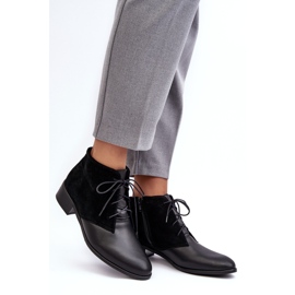 Modische schwarze Damen-Schnürstiefel Kefora 4