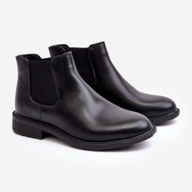 Herren Chelsea Boots Low Schwarz Dymidi 1