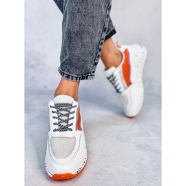 Milano Orange Sportschuhe für Damen weiß 1