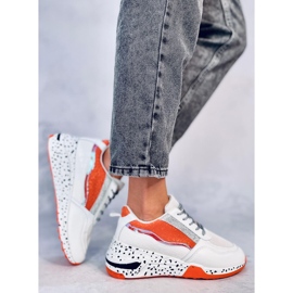 Milano Orange Sportschuhe für Damen weiß 3