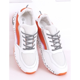 Milano Orange Sportschuhe für Damen weiß 2