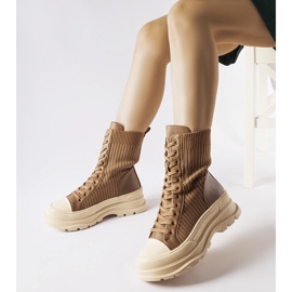 Braune Arbeitersocken mit dicker Sohle von Vitto 1