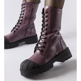 Lila isolierte Cardinale-Arbeiter 2