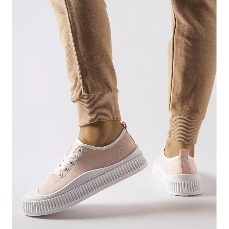 Rosa Collepepe-Plateau-Sneaker 1