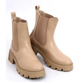 Rumer Khaki hohe Chelsea-Stiefel beige 1