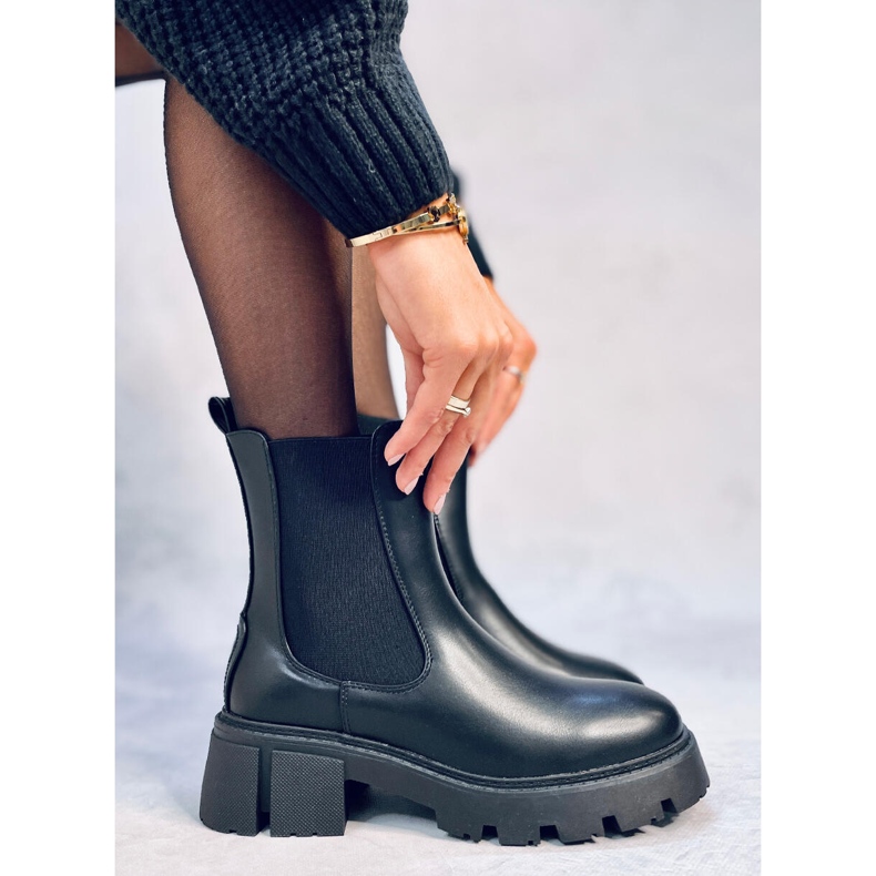 High-Top-Chelsea-Stiefel von Rumer Black schwarz 2