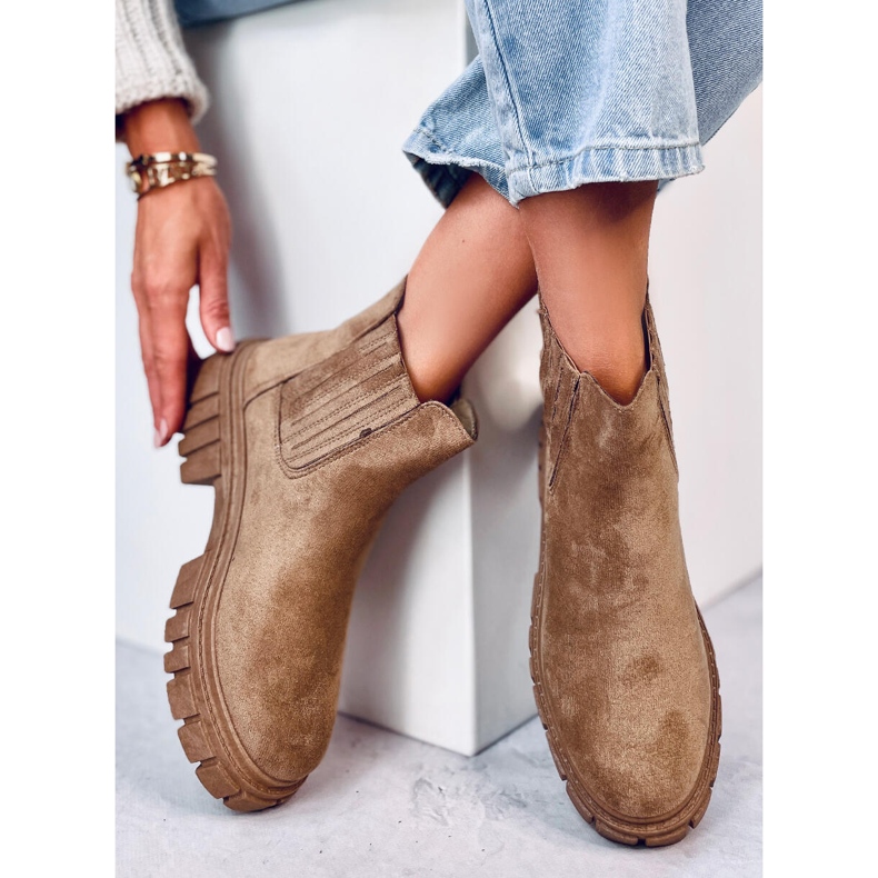 Leigh Khaki Jodhpur-Stiefel für Damen beige 2