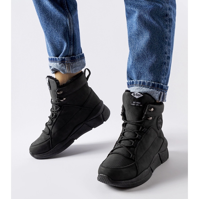 Schwarze Lee Cooper LCJ-23-44-1979L hohe Stiefel 1