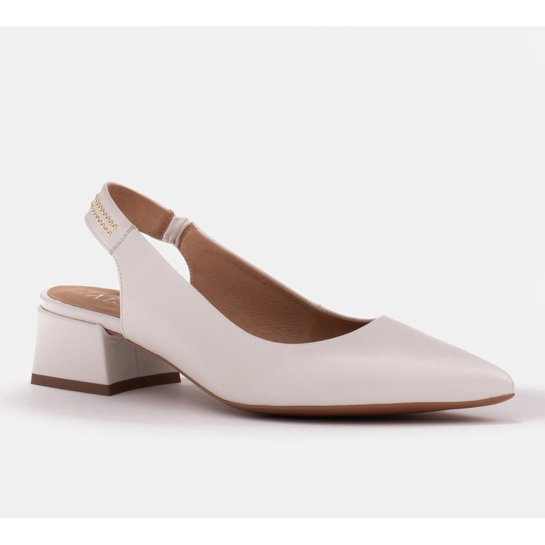 Marco Shoes Weiße Sandalen mit Jets 1