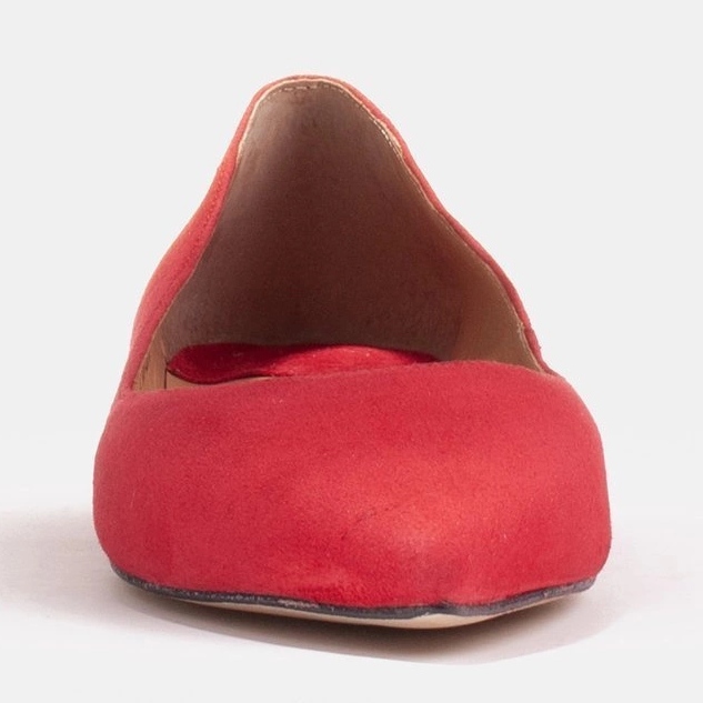 Marco Shoes Ballerinas für Damen mit niedrigen Seiten rot 2