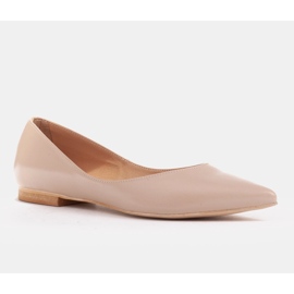 Marco Shoes Ballerinas für Damen mit niedrigen Seiten beige 1