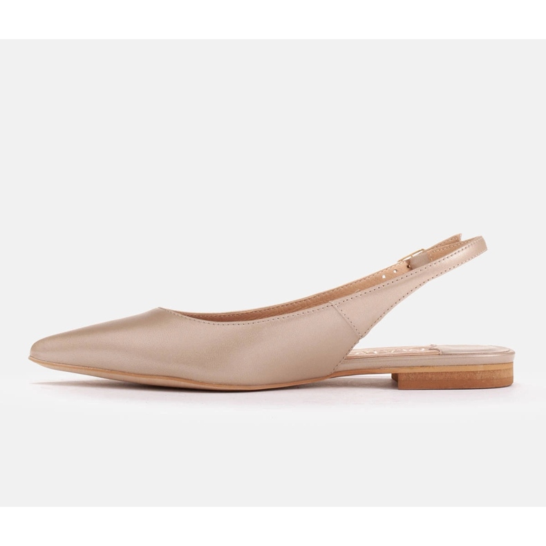 Marco Shoes Naturledersandalen in goldener Farbe 1965P-1232-1 beige 2