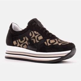 Marco Shoes Sneaker mit dicker Sohle aus natürlichem Wildleder 2228P-1285-041-001-1 schwarz 1