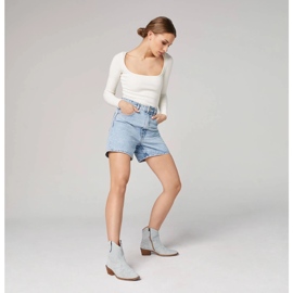 Marco Shoes Cowboystiefel aus Wildleder mit Ziernähten 2188B-1281-045-1 blau grau 1