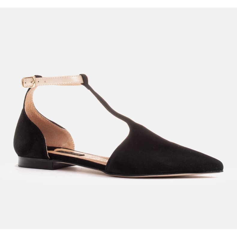 Marco Shoes Wildledersandalen mit Knöchelriemen schwarz 1