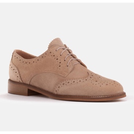 Marco Shoes Schuhe mit dekorativer Perforation beige 1