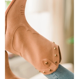 Marco Shoes Cowboystiefel aus Wildleder mit Jets beige 1