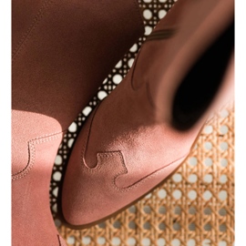 Marco Shoes Rosa Stiefel aus natürlichem Wildleder 1