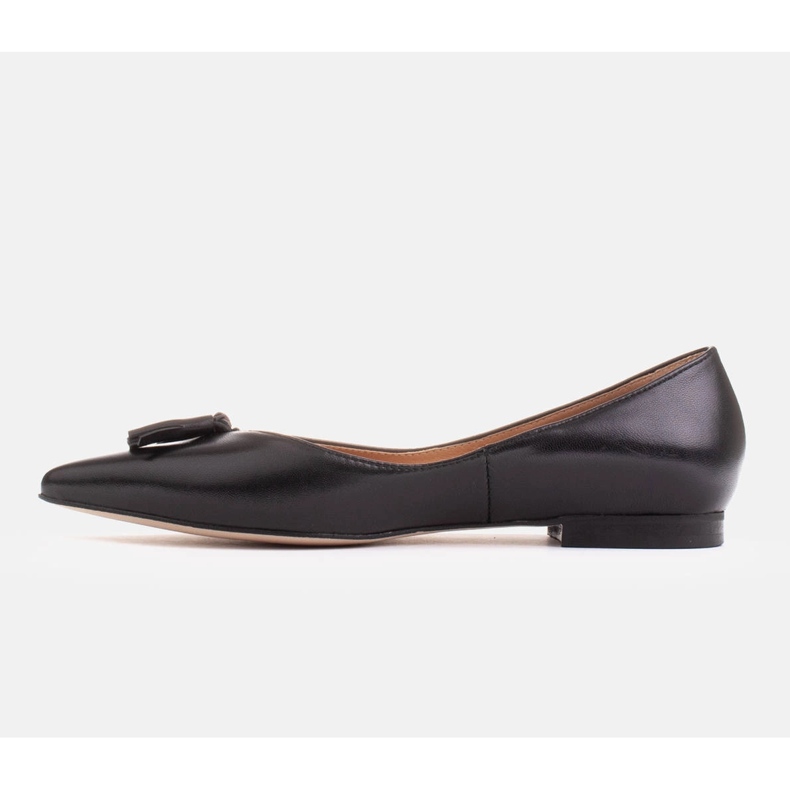 Marco Shoes Ballerinas aus Leder mit dekorativen Fransen schwarz 2