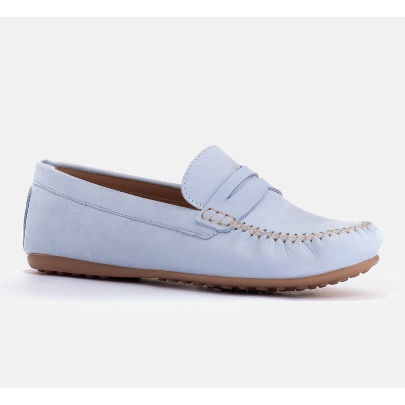 Marco Shoes Klassischer Loafer aus weichem Leder blau 1