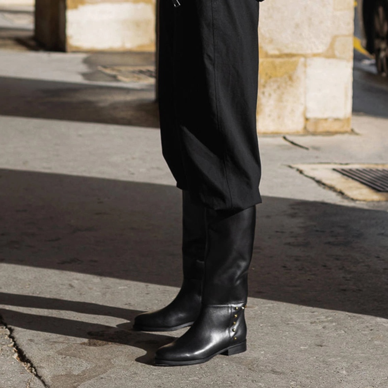 Marco Shoes Reitstiefel mit Nieten schwarz 2