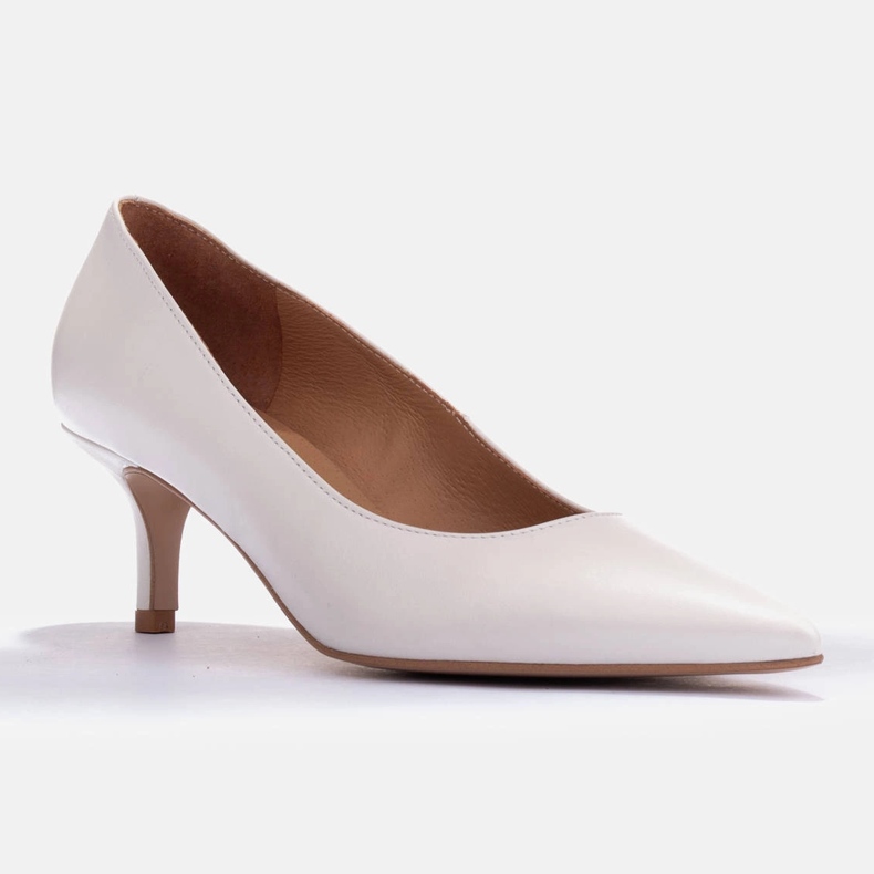 Marco Shoes Elegante Stilettos mit niedrigerem Absatz weiß 2