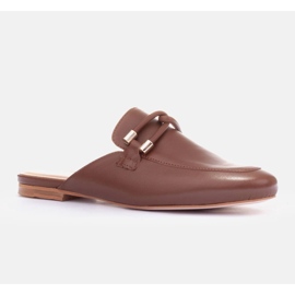 Marco Shoes Hausschuhe mit Dekoration braun 1