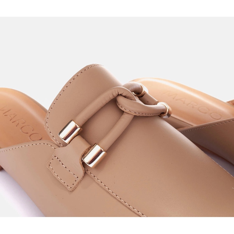 Marco Shoes Hausschuhe mit Dekoration beige 1