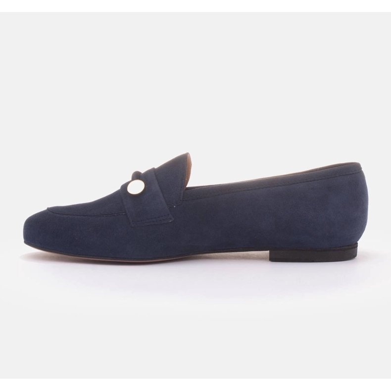 Marco Shoes Goldverzierte Loafer blau 1