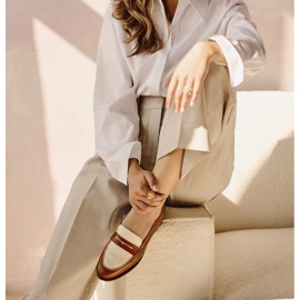 Marco Shoes Mokassins aus Naturleder braun 2