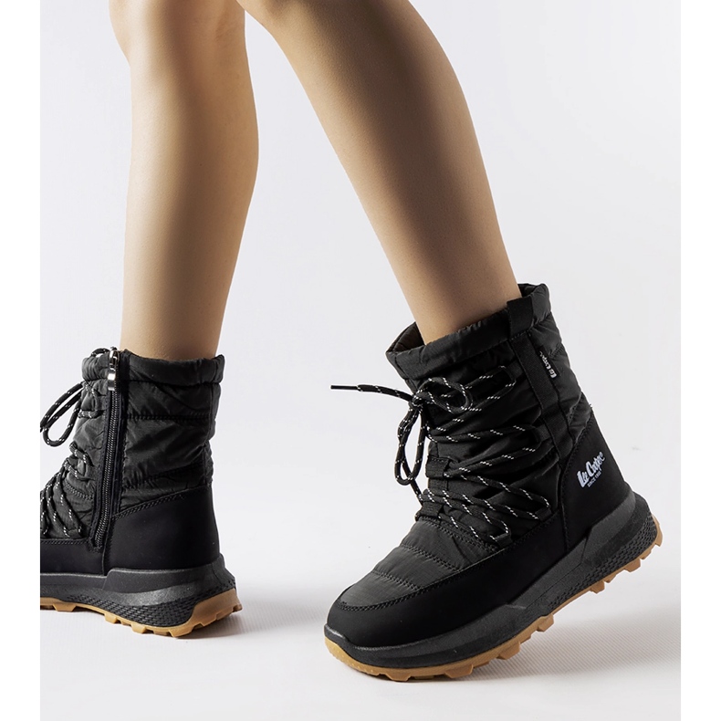 Schwarze Lee Cooper LCJ-23-44-1987L Schneestiefel 2