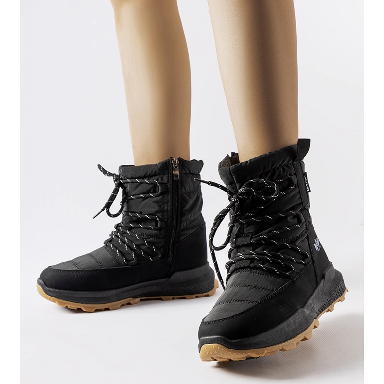 Schwarze Lee Cooper LCJ-23-44-1987L Schneestiefel 1