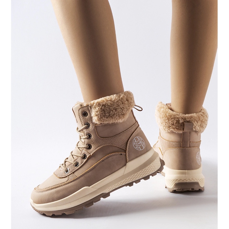 Beige Stiefel Lee Cooper LCJ-22-44-1363L 2