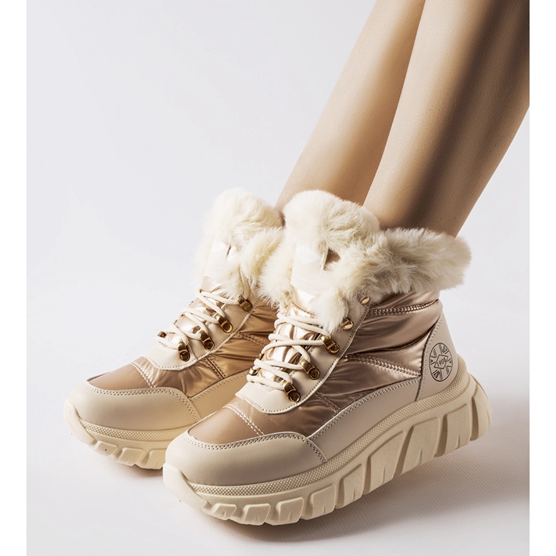 Lee Cooper LCJ-23-44-1953L goldene Schneestiefel 1