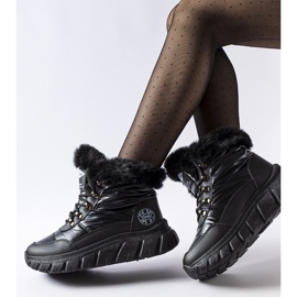 Schwarze Lee Cooper LCJ-23-44-1955L Schneestiefel 1