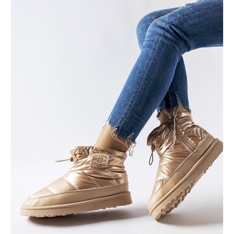 Lee Cooper LCJ-23-44-1965L goldene Schneestiefel 1