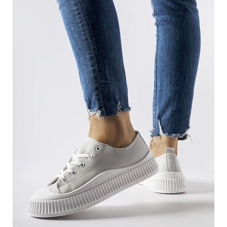 Graue Erbezzo-Plateau-Sneaker 1