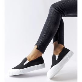 Schwarze Slip-On-Sneaker von Codiponte 1