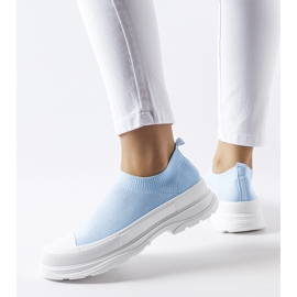 Blaue Baratili-Plateau-Sneaker 1