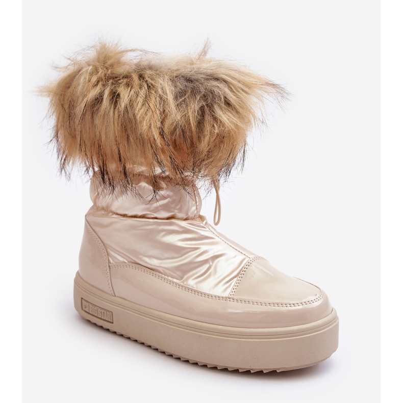 Damen-Schneestiefel mit Fell Beige Big Star MM274380 1