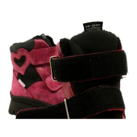 Mädchen von Mädchen Leder Schnee Stiefel wasserdichte Stiefel te-por Mazurek 1351 Pink rosa 6