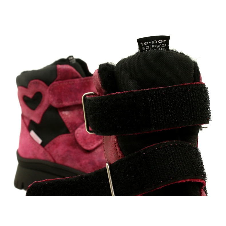 Mädchen von Mädchen Leder Schnee Stiefel wasserdichte Stiefel te-por Mazurek 1351 Pink rosa 6