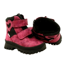 Mädchen von Mädchen Leder Schnee Stiefel wasserdichte Stiefel te-por Mazurek 1351 Pink rosa 5