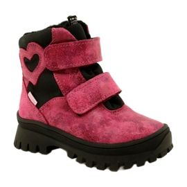 Mädchen von Mädchen Leder Schnee Stiefel wasserdichte Stiefel te-por Mazurek 1351 Pink rosa 1
