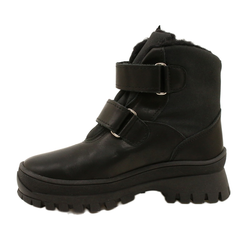 Lederschnee Stiefel wasserdichte Stiefel te-por Mazurek 1351-Pitt-Herz schwarz 2