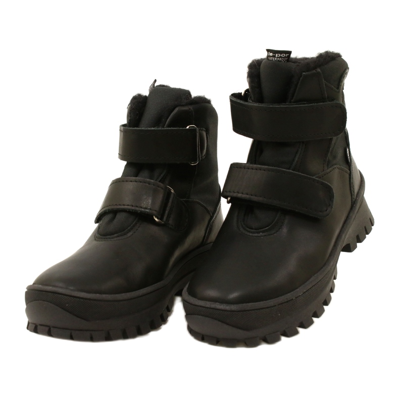 Lederschnee Stiefel wasserdichte Stiefel te-por Mazurek 1351-Pitt-Herz schwarz 3