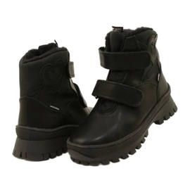 Lederschnee Stiefel wasserdichte Stiefel te-por Mazurek 1351-Pitt-Herz schwarz 4