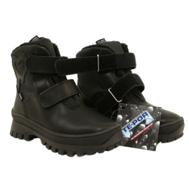 Lederschnee Stiefel wasserdichte Stiefel te-por Mazurek 1351-Pitt-Herz schwarz 7