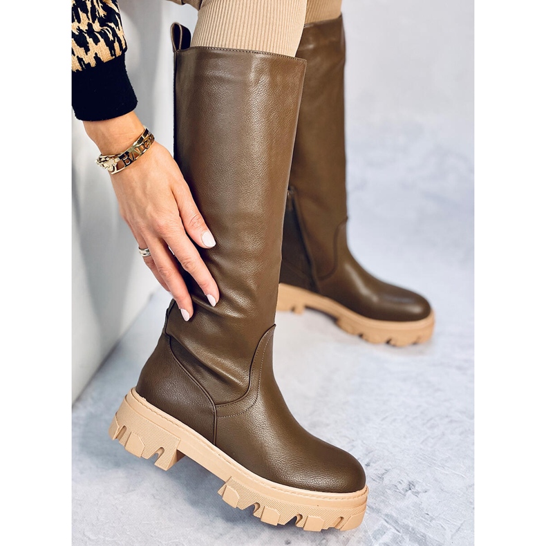 Hewes Army Green klobige Stiefel grün 1